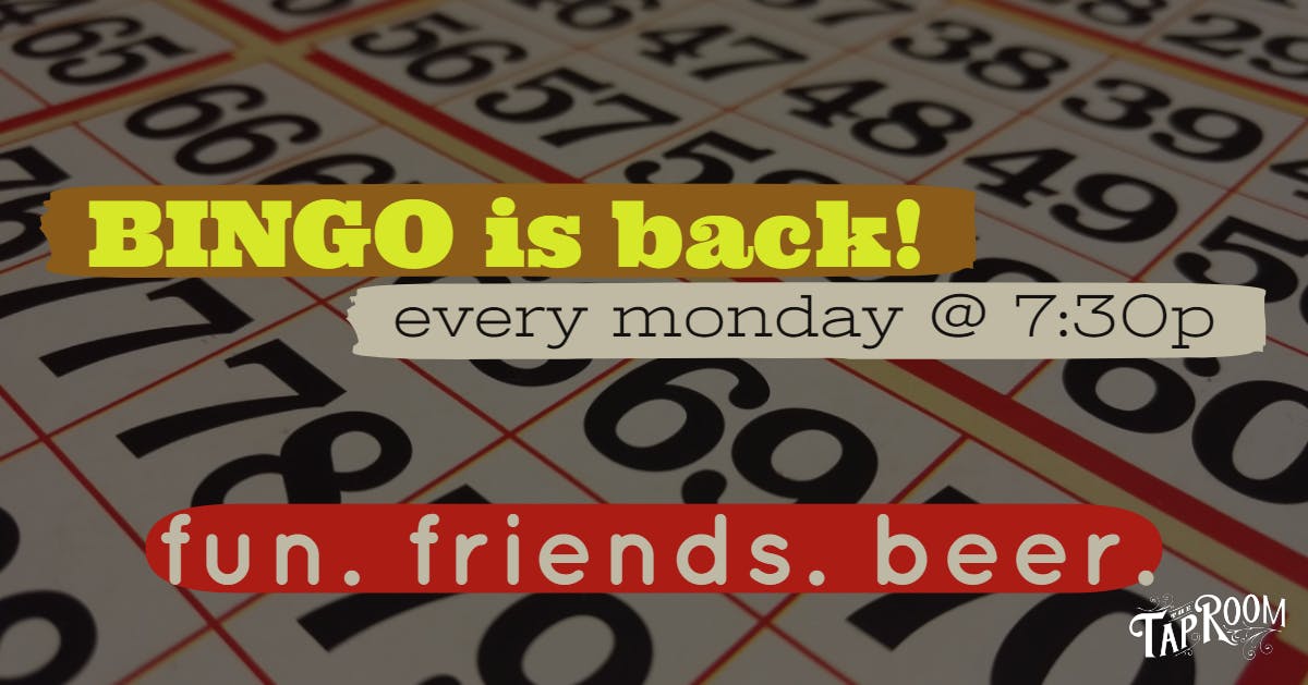 thetaproomnd's tweet photo. Join us TONIGHT for Bingo with fun prizes starting at 7:30pm! https://t.co/sbH2taZ7AI