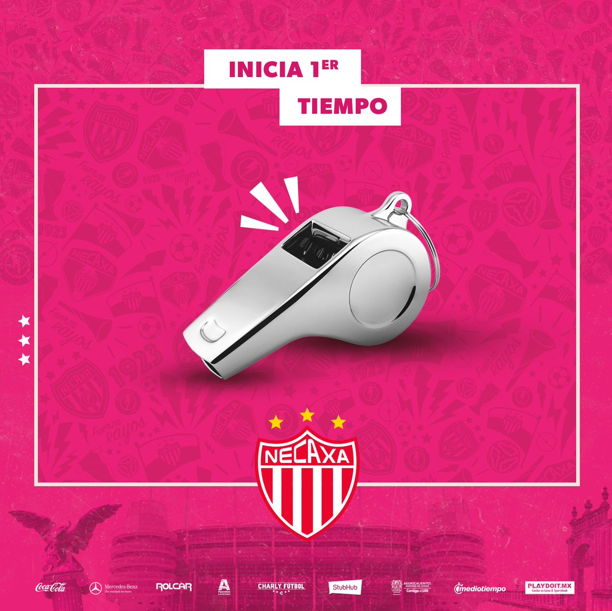 NecaxaFemenil's tweet photo. #MORvsNEC | #LigaBBVAFemenil | ¡Arranca el partido en el Estadio Morelos! ¡Vamos, Necaxa!
#FuerzaCentellas ⚡️ https://t.co/zX4E7J0JIH
