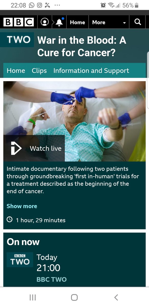 acltcharity's tweet photo. Although this is on now, if you truly want to understand why #ACLT do what we do, then catch this documentary on @BBCiPlayer. Well done #BBC #bloodcancer https://t.co/N3rKiGbqUq