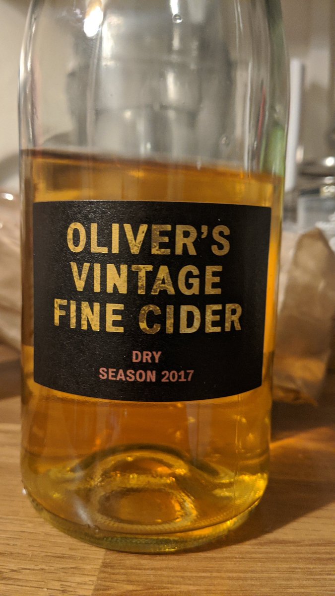DryCiderSoc's tweet photo. A strong return to the UK with this beauty from @oliverscider. It is absolutely gorgeous. https://t.co/cU3fqbGKzu