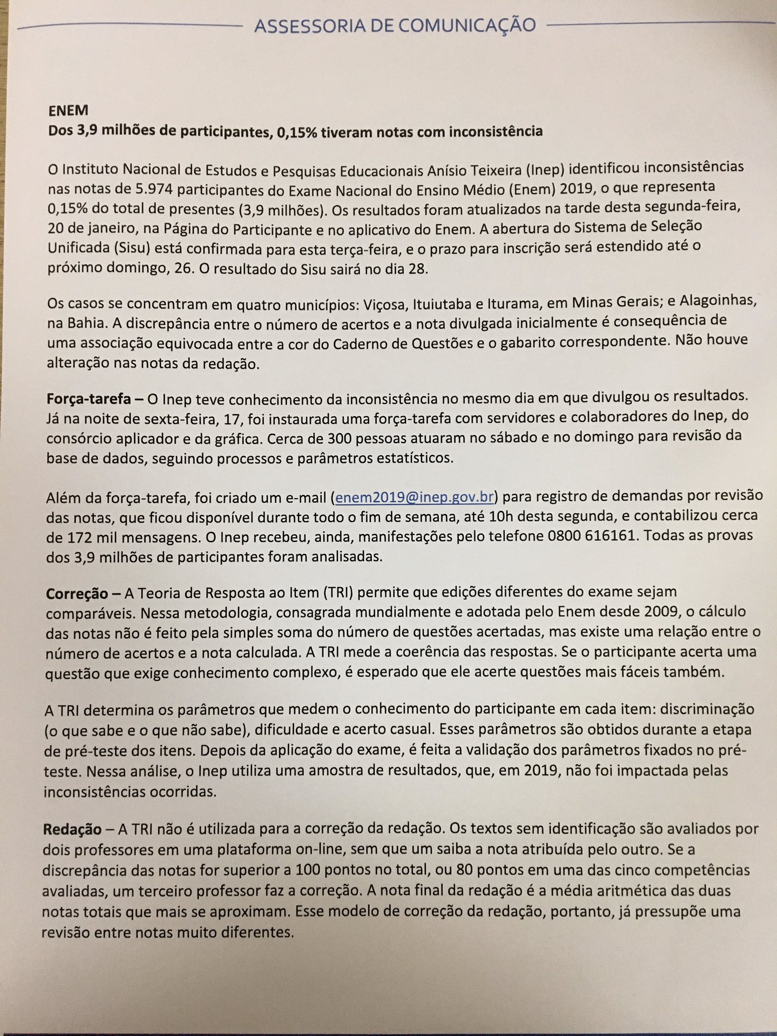 O Enem tá aí: teste os seus conhecimentos gerais com 20 perguntas