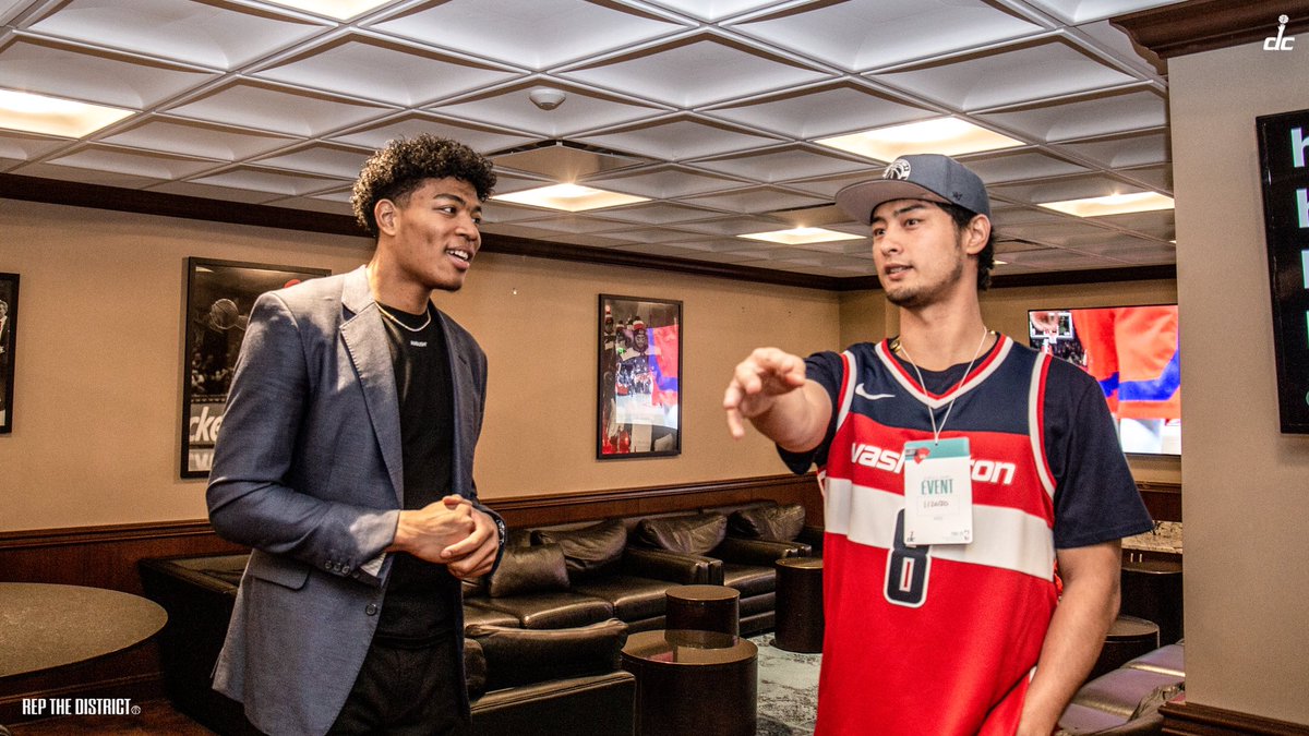 WashWizards's tweet photo. Rui Hachimura (@rui_8mura) and Yu Darvish (@faridyu) after today’s game!  🇯🇵🏀⚾️ https://t.co/0d1a9zhAbM