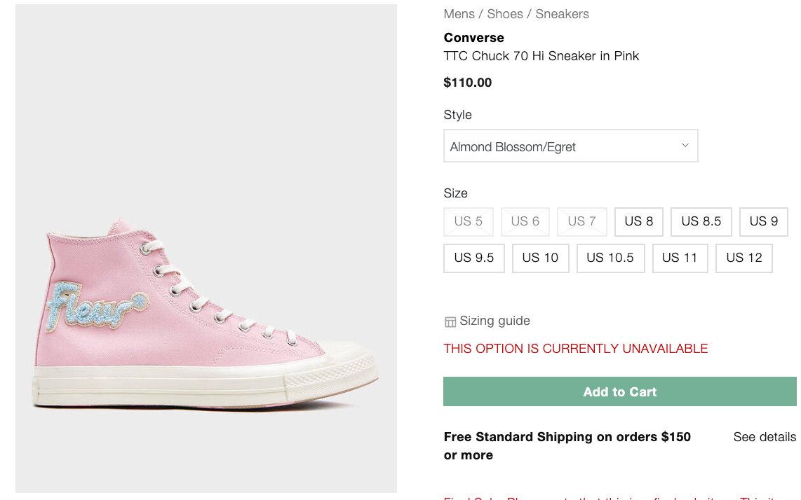 converse golf le fleur restock