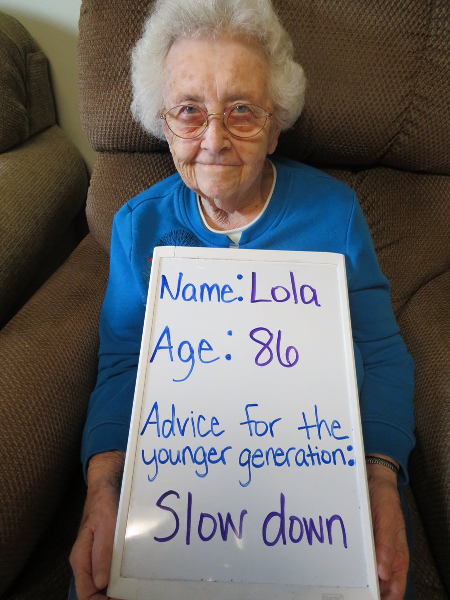 how wholesome is this? we can learn a lot from the generation before us.