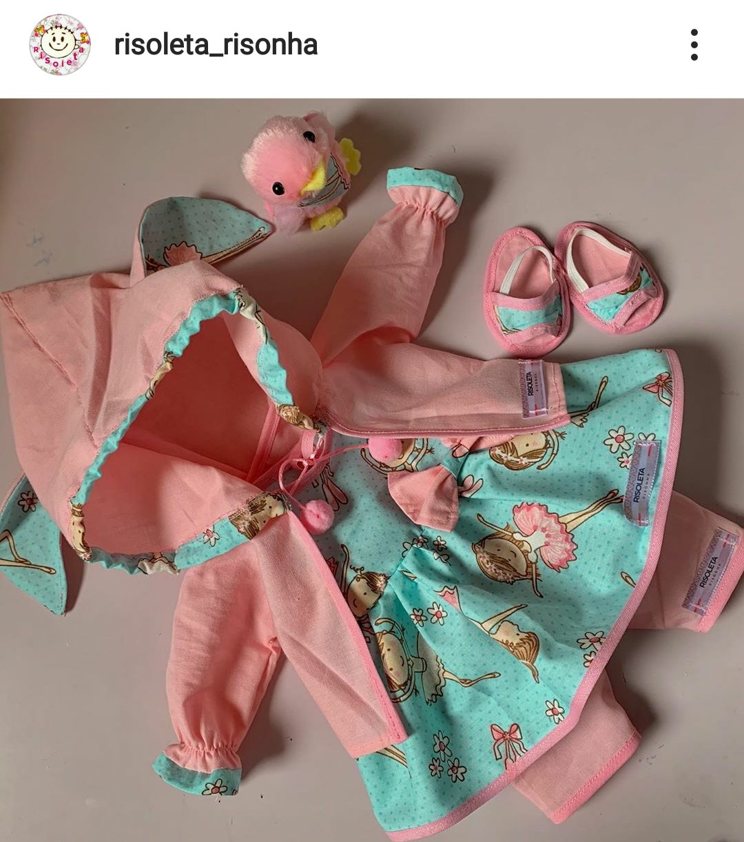 DIY - Conjunto para BEBÊ REBORN e BONECAS SIMILARES - Risoleta 