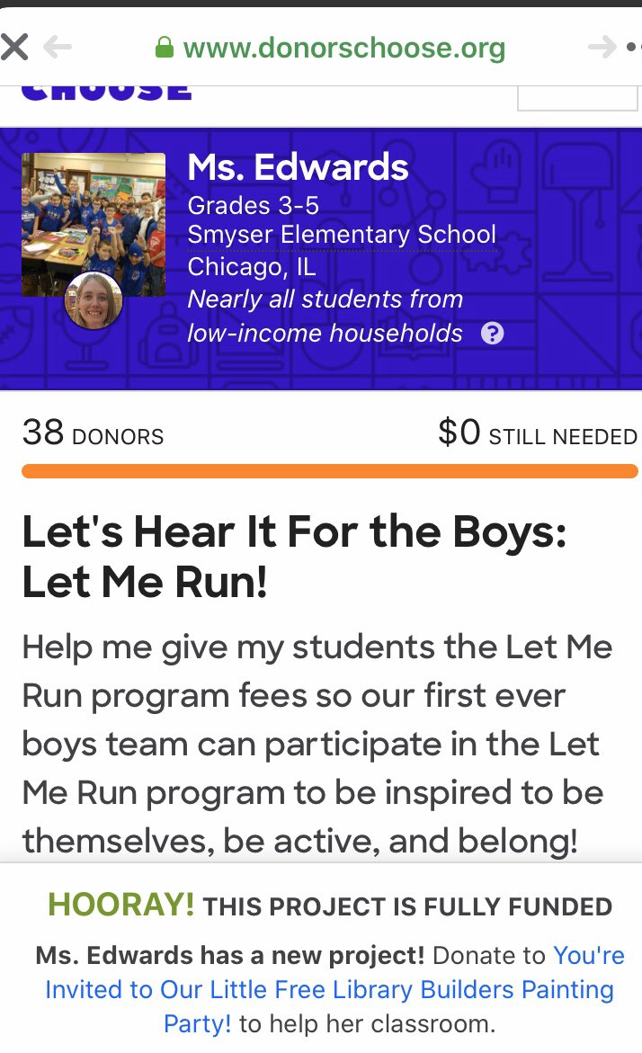 Laura15Edwards's tweet photo. Wow! $2275 raised to sponsor all 15 of my boys in the Let Me Run program! Let’s hear it for my AMAZING friends that helped make this possible! I am so floored by the generosity of others & at what we can accomplish when we work together! #DCFriendsAreTheBest🥰 #JustKeepRunning 🏃 https://t.co/cAVMT1EPz4