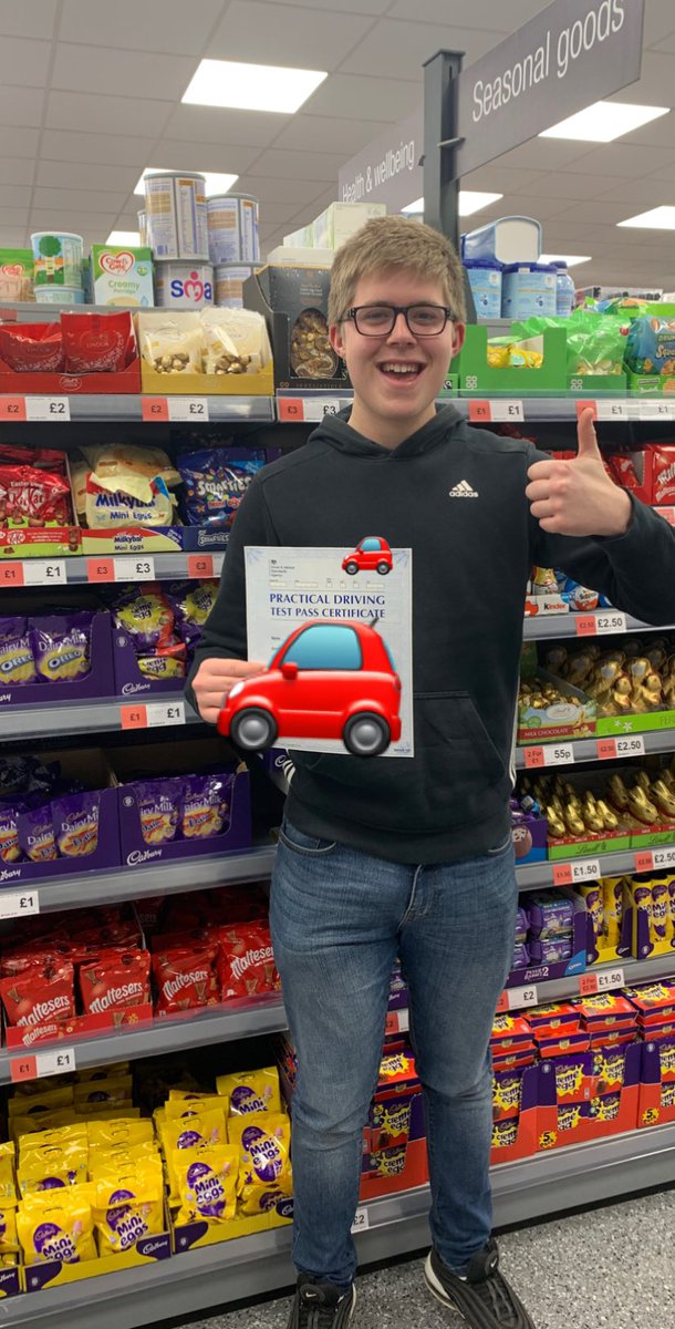 Shout out to our colleague Rhys at Central England Co-op Marston Moretaine who has passed his driving test! Congratulations! #coopradio 🚗💨🚦🚷