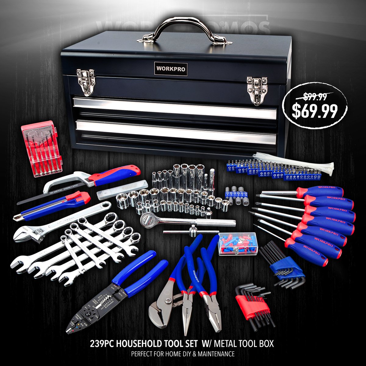 workpro_tools's tweet photo. 📣With savings ranging from $5 to $40 OFF our best selling tool sets, you might want to pick one up to use in your house and garage! #workPROMOnday 
         
Prices good till 1/26/2020! https://t.co/L2v72sHKm9
          
#workprotools #greatstartools #buildabetterproject https://t.co/yl8IjQL9kg