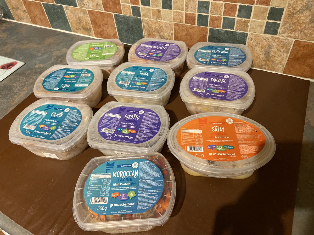 Work lunches sorted for the next 2 weeks thanks to @MuscleFoodUK #healthylivingforAll