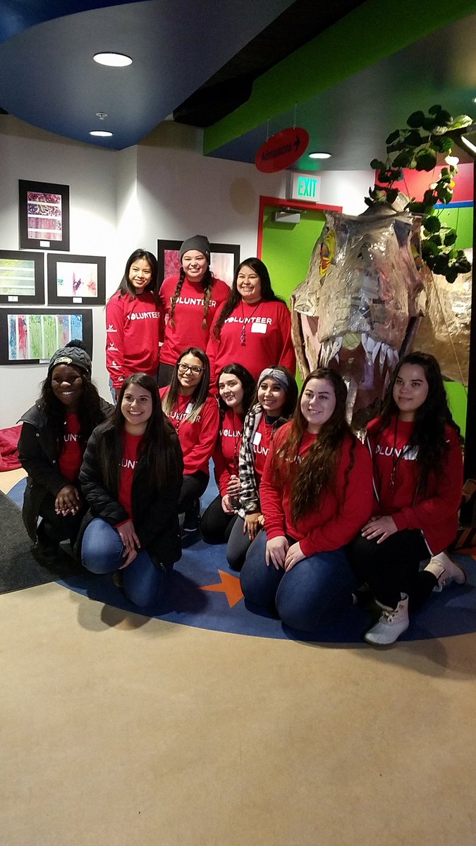 Some ladies of KDChi and other EWU eagles making it a day on, not a day off, this MLK Day at Mobius Children's Museum