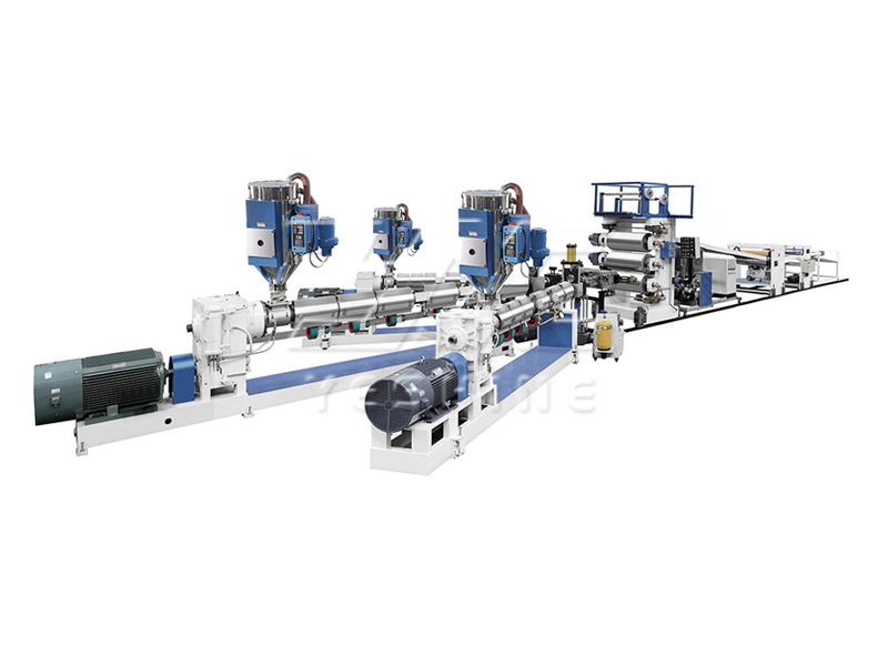 yeshinemachine's tweet image. Relentless efforts produce the best sheet extruder machine. #sheetextrudermachine #luggagesheetextrudermachine #plasticextrusionmachine