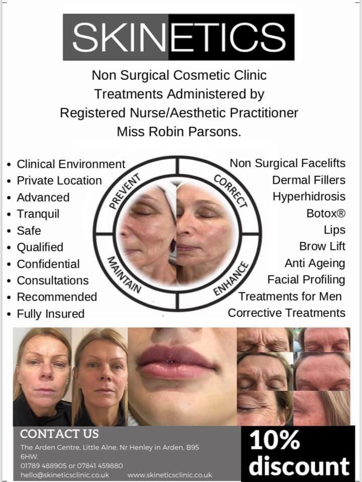 SkineticsClinic's tweet photo. Print this to get the 10% discount*. All treatments reassuringly administered by experienced Nurse Practitioner. Safe, surgical clinic located in tranquil Little Alne *Not to get used in conjunction with other offers. https://t.co/ugzIQWkzJ9