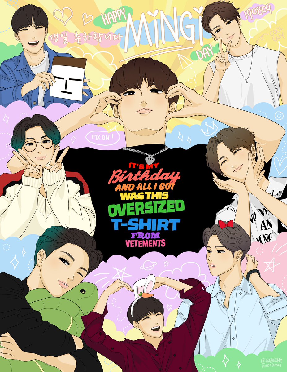 Also got to give the art I made for mingi's bday last year- still can't believe it  I had almost given up entirely on drawing last year, so it rly meant a lot ㅠㅠ I'll try to do more this year! and I told him we're always proud of him & please stay healthy   #밍키