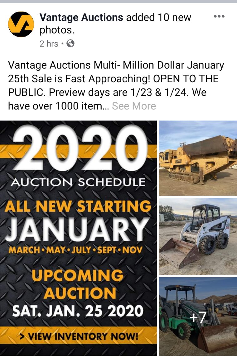 TrexDaveY's tweet photo. #vantageauctions #contactdave
#tobadsosad #nugget #heavyequipment #extec https://t.co/DUCsUozDEL