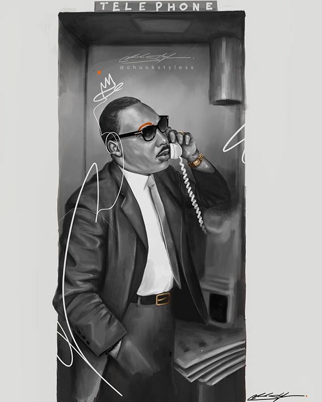 The King 👑 
#mlk
•••••
#Repost @chuckstyless
・・・
“We are not makers of history. We are made by history.” - Martin Luther King, Jr.
_______________________
ift.tt/1fI4MXb
#chuckstyles #mlk ift.tt/2NIfc4u