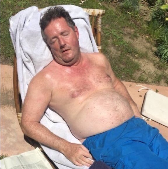 BasilFawltyUKIP's tweet photo. .@PiersMorgan thinks @carolecadwalla's barbed remarks about him must be a sign that she has fallen for his charms.

Very likely, in my view. When Polly caught sight of Piers sunning himself on Torquay beach during his stay at Fawlty Towers, she became literally sick with ardour. https://t.co/rMUilxU73b
