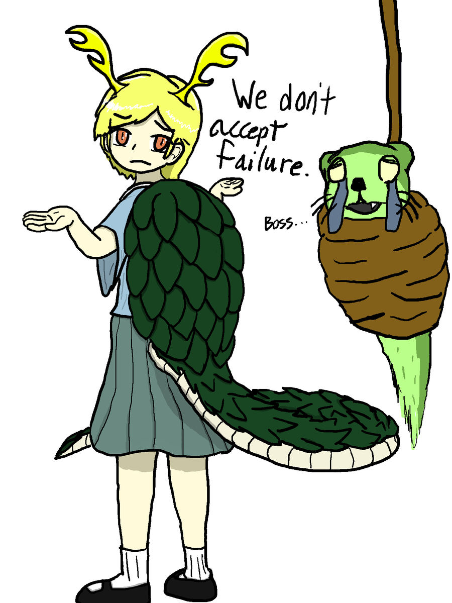 #touhou Trying to practice cleaner lines with this Yachie