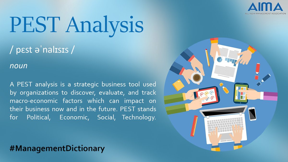 aimaindia's tweet image. Knowing ahead of time that a change may be occurring will help in making better business decisions.
#TuesdayTrivia #ManagementKnowledge #PEST #Strategy