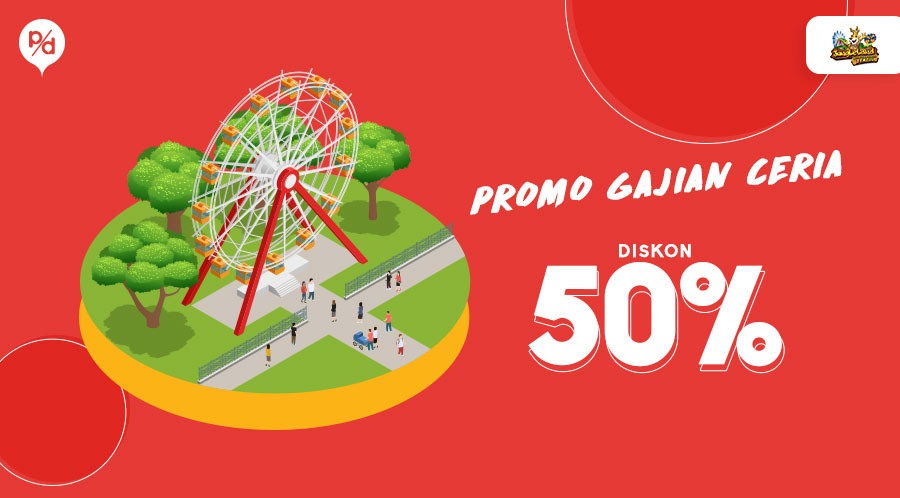 SobatPD sebentar lagi gajian nih, daripada bingung mau liburan kemana ? Mending ke <a href="/JungleLand_Indo/">JungleLand Indonesia</a> aja. Ada promo spesial gajian cerisa DISKON 50% pada 24-27 Januari 2020.

Hayo jadi tunggu apalagi catet tanggalnya yaa. Syarat dan ketentuan berlaku bit.ly/3awh7CU