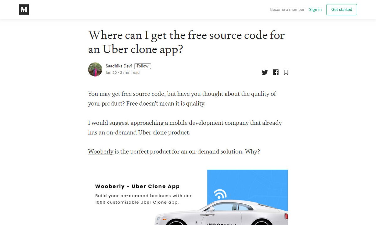 Devcide1's tweet image. Can I get the free source code to build an app like Uber?
#ubercloneapp #freesourcecode #platform #product #quality #development
via @medium
☛ amp.gs/DLhd