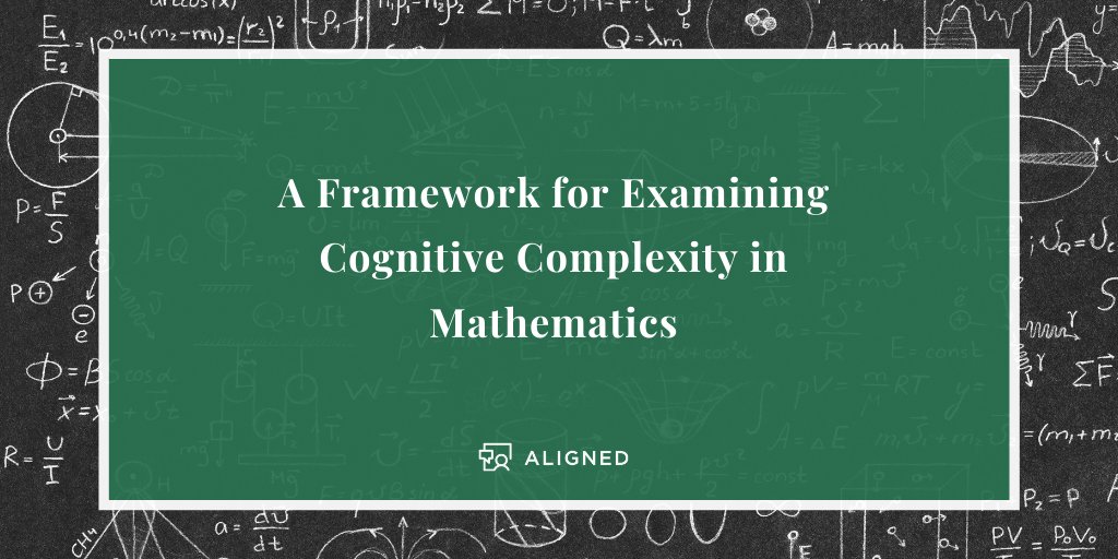 Sometimes "unpacking" math standards can separate ideas that were meant to stay together. There is another way! Learn more by examining cognitive complexity in mathematics. bit.ly/36EVkXk