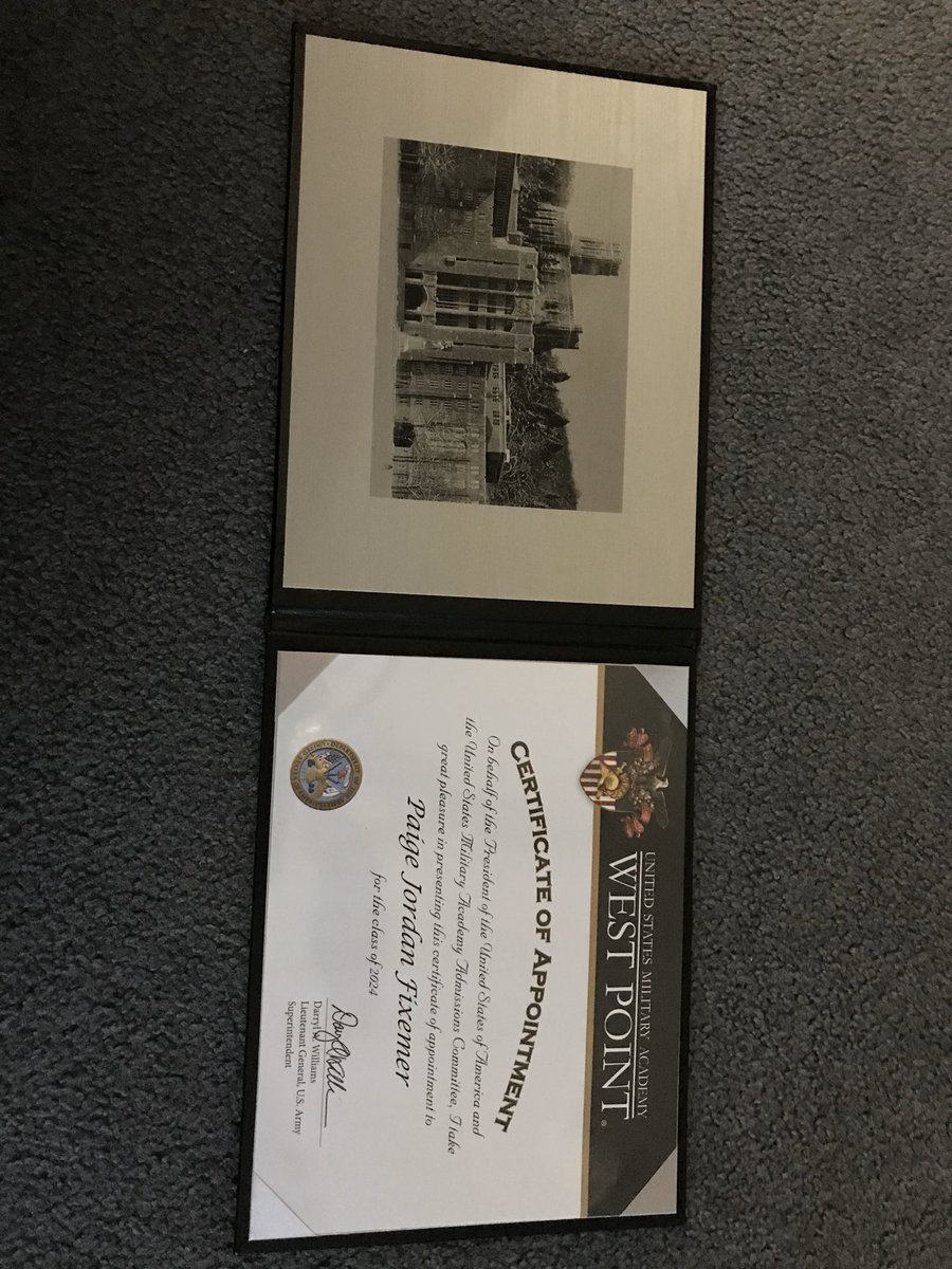FixemerPaige's tweet photo. Officially received my appointment to The United States Military Academy! #BeatNavy @MSHSactivities @Premier_VB @ArmyWP_VB https://t.co/MLLyAvABFL