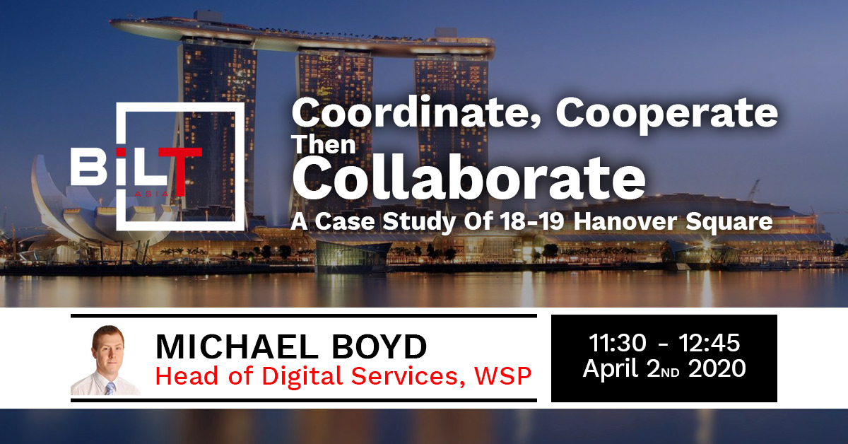 If you're streamlining your coordination workflow, this class at #BILTAsia by <a href="/_MichaelBoyd/">Michael Boyd</a> from <a href="/wsp/">WSP</a> in the UK is not to be missed. Check out the full schedule: bit.ly/2v6hbJr @BILTevent #DBEI