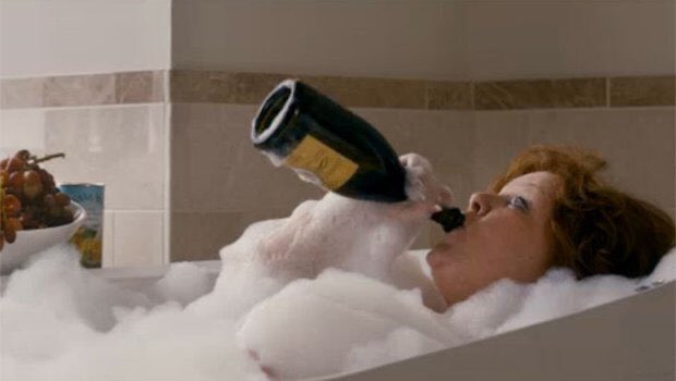 Hannah Ann knowing damn well she took that champagne on purpose. #TheBachelor