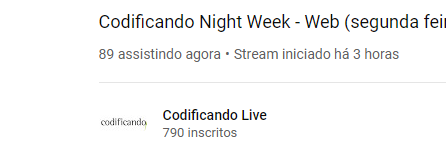 RodolfoFadino's tweet image. Fechando a primeira noite do Codificando Night Week 2020 com quase 90 pessoas online \o/ #codificandonightweek