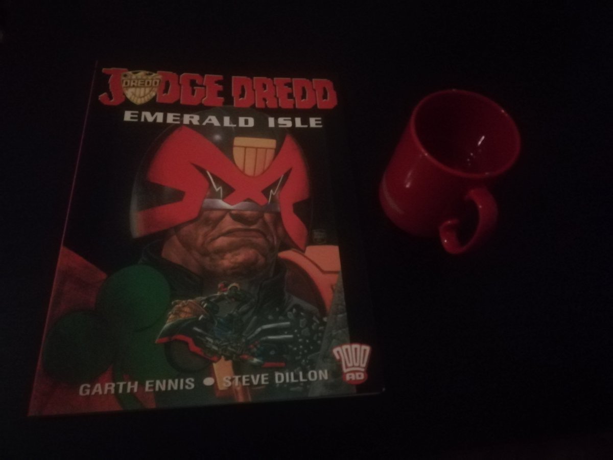 I'm not totally sure if Judge Dredd Emerald Isle should count as book 7, but if it does then I enjoyed it. Basically Judge Dredd goes to a country based on Ireland to sort out a vigilante group which has been founded to stop it from becoming a tourist trap. Good fun.