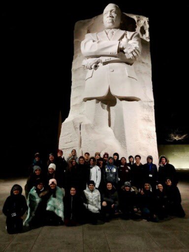 ❤️❤️❤️THIS...
As the @PaulRBairdMS 8th grade DC adventure comes to an end we're sharing a final pic - students/staff stopping by the Stone of Hope at the Martin Luther King Jr. Memorial in West Potomac Park, Washington, D.C. #wearebaird #lpsgrowthegood #rememberingMLK