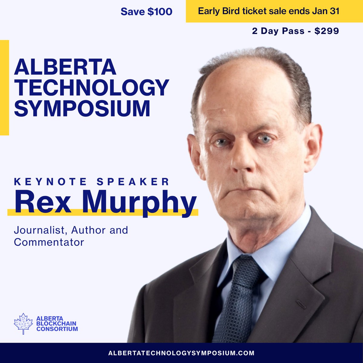 Bitcoin_CBC's tweet photo. The Alberta Technology Symposium early bird tickets are on sale. A 2-day pass costs $299 until Jan.31; you save $100, please visit the website for more details. #PutAlbertaFirst
https://t.co/Ix8MVKypm3 https://t.co/zfTVJgCDpW