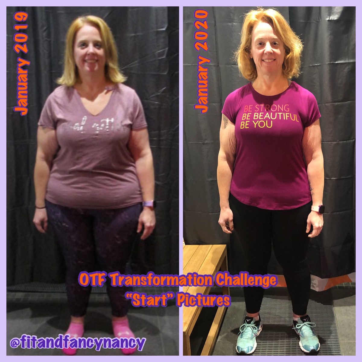 FitFancyNancy's tweet photo. 2020 @orangetheory #TransformationChallenge Day One! IT IS ON!  Found my 2019 “start” picture &amp; it’s a reminder to myself of how TC can get me focused (lost 40lbs &amp; 19 inches over this past year) Win or lose, I get More Life! 🧡🍊 https://t.co/wmm7CUqT6v