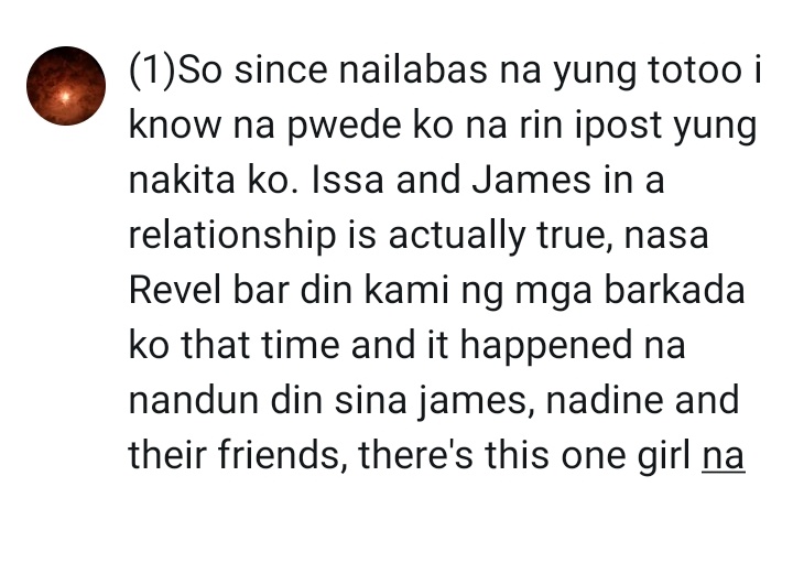 mstrjwonwoo's tweet photo. This is what we saw, the last part i don't know how true nag tanong lang ako sa mga sources. #Nadine #James #Issa #JaDine https://t.co/jcvFT03TKI