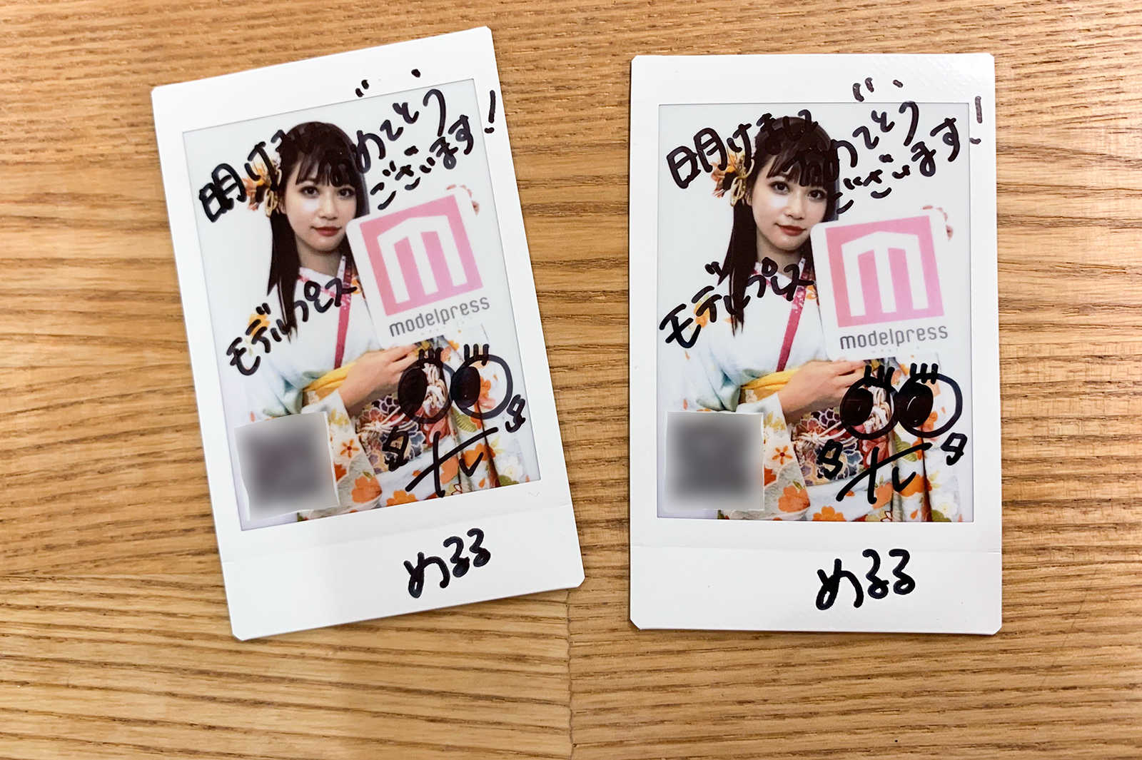 めるる　生見愛瑠　アイドル　チェキ　サイン入り　写真　懸賞 めるる 生見愛瑠 アイドル チェキ サイン入り 写真 懸賞 （め