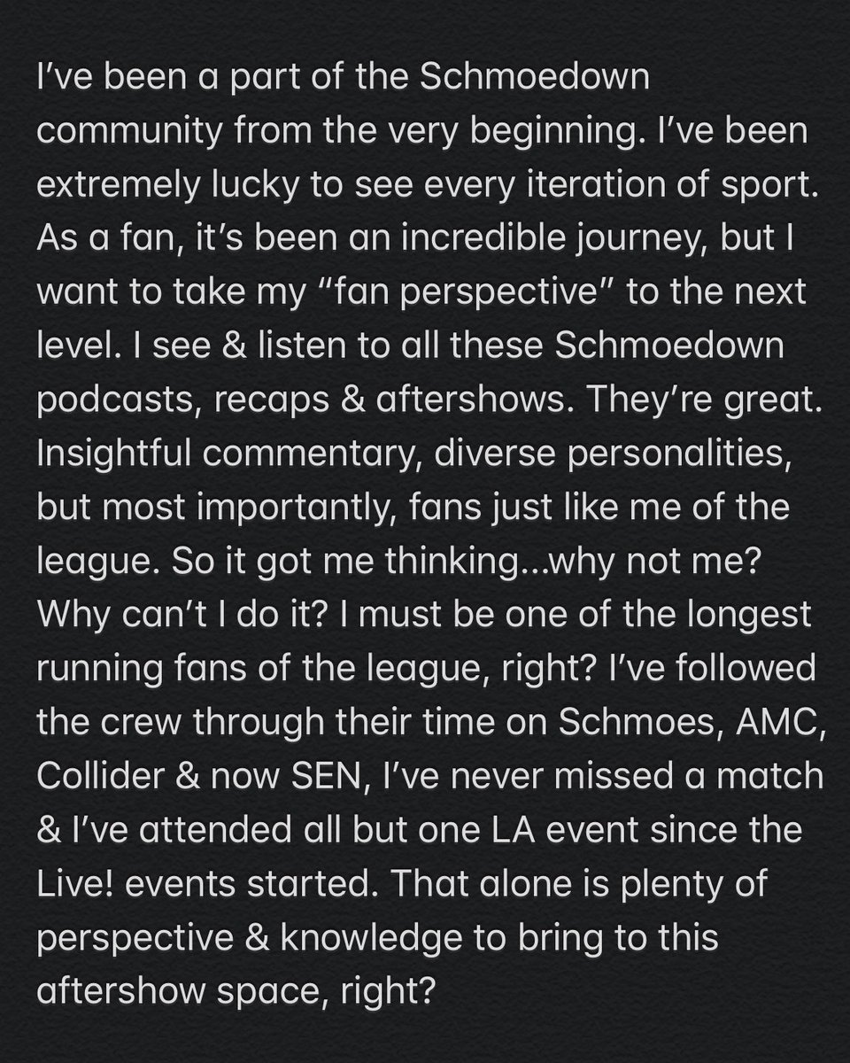 quigonnjake's tweet photo. COMING SOON. 

#ACertainPointOfView 

First episode this weekend following the NY event! #Schmoedown https://t.co/VXtroiZOmt