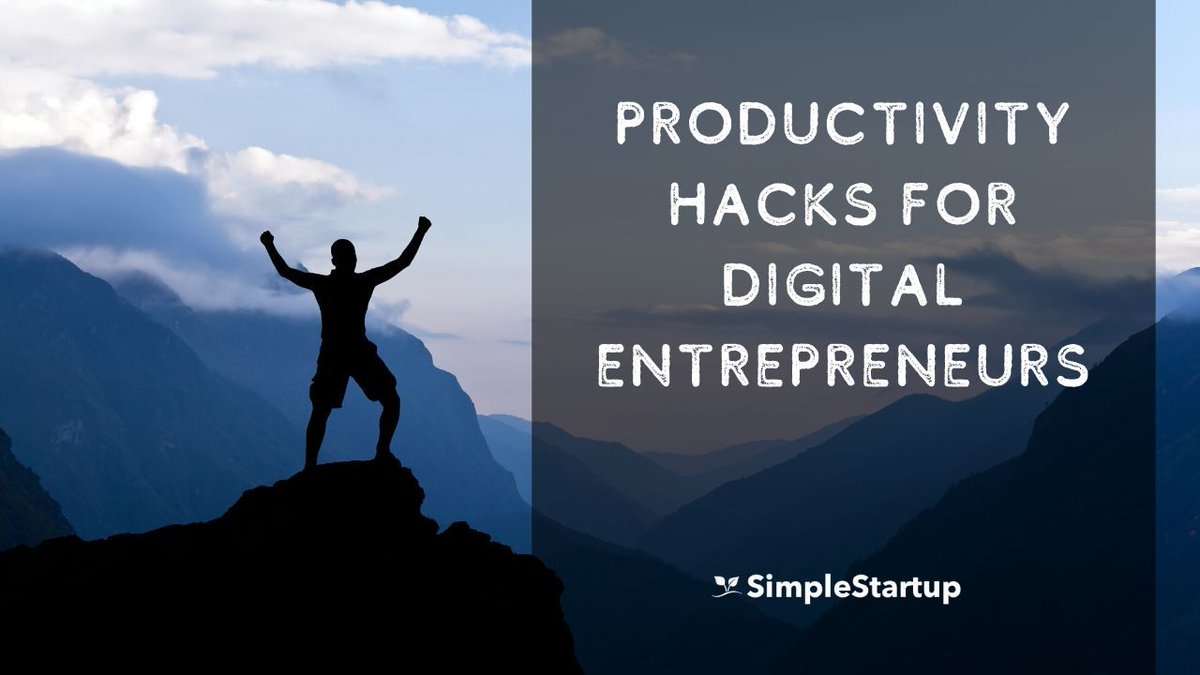 Simple_Startup's tweet photo. 12 Productivity Hacks for Entrepreneurs That Work - Simple Startup https://t.co/Ek8Jm25UNE #productivity #timemanagement https://t.co/388Fg6NDjw