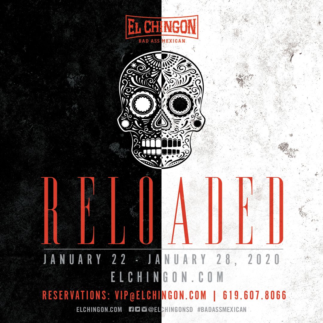 elchingonsd's tweet photo. "We're Reloaded!" 🍾🍾🍾
The shenanigans continue January 22, and we've got a week-long party in store for you! 👊
.
.
.
#badassmexican #badass #elchingon #elchingonsd #gaslamp #sandiego #reloaded #reopening https://t.co/MccOLH7pXS