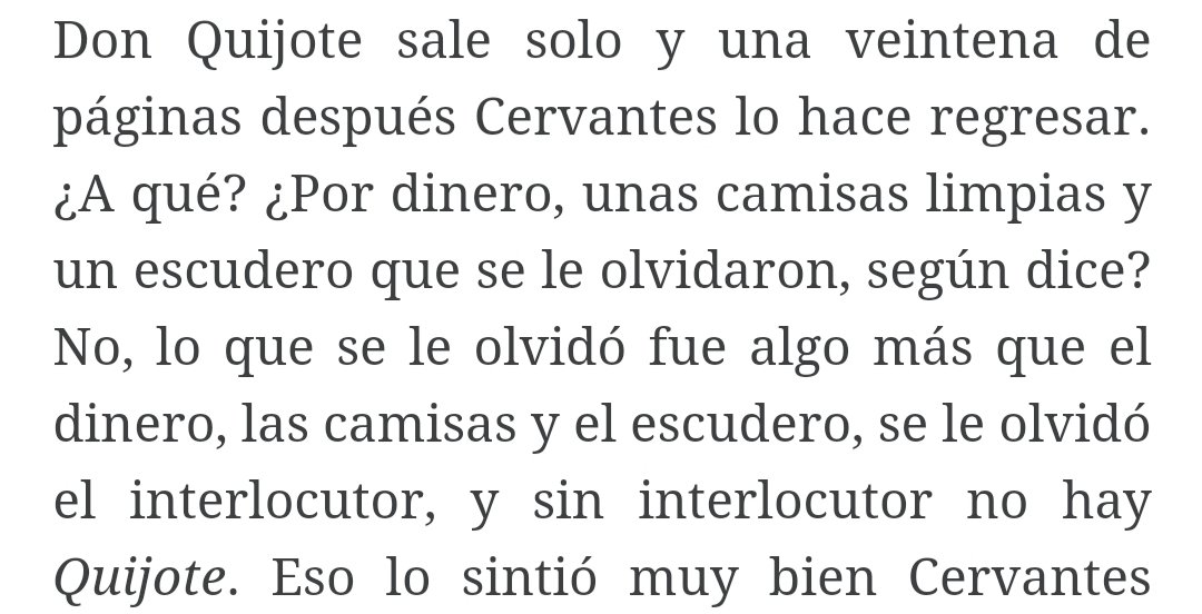 Iluminador fragmento de Fernando Vallejo sobre la figura de Sancho Panza en El Quijote. La esencia misma del libro radica en la conversación, en la "plática".  calledelorco.com/2018/05/29/el-…
#Cervantes2020