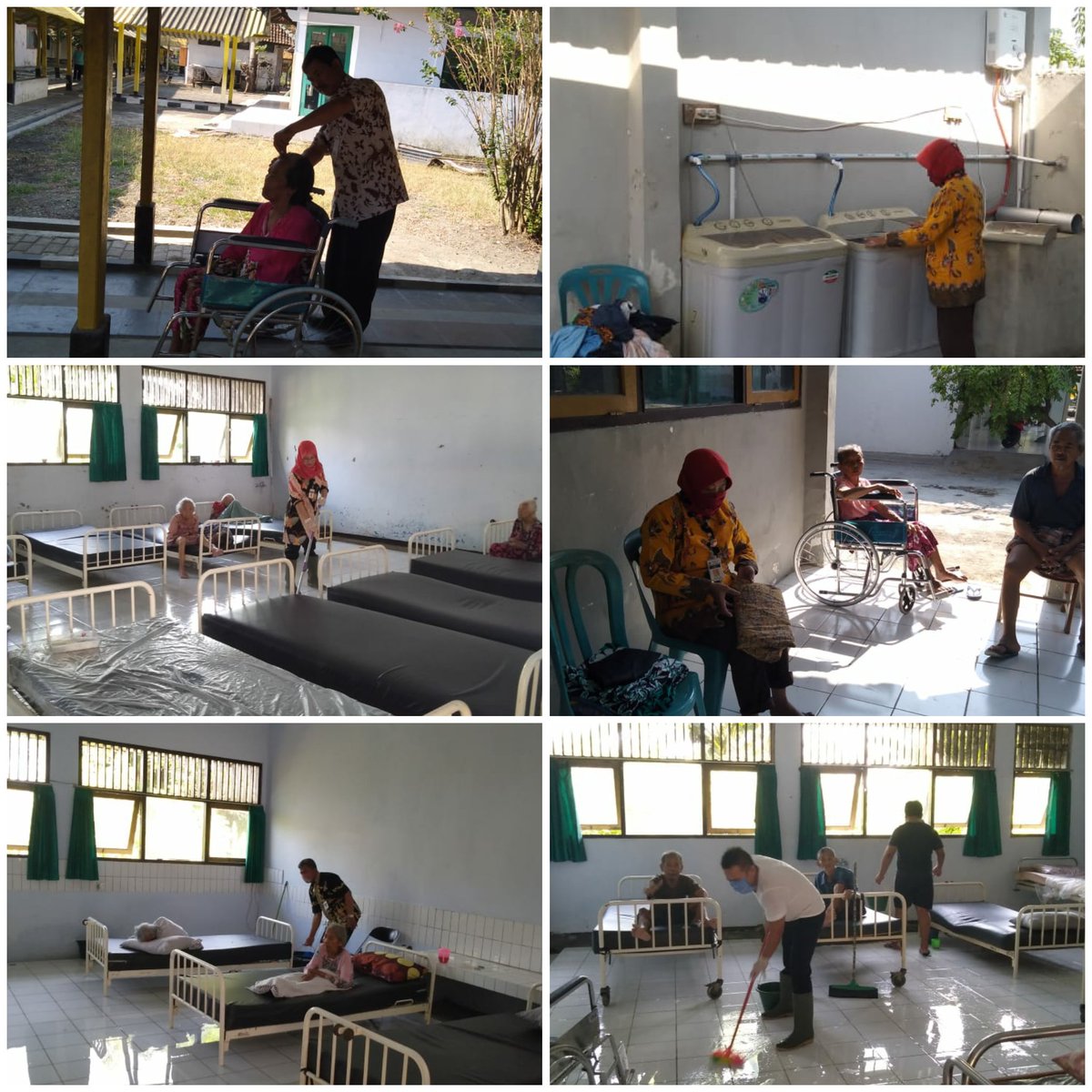 pantibojongbata's tweet image. Kegiatan rutin setiap hari di Ruang Perawatan Khusus (RPK) bagi Penerima Manfaat Lanjut Usia kondisi bedrest, oleh Petugas dari Panti Pelayanan Sosial Lanjut Usia Bojongbata Pemalang dan Rumpelsos Lansia Klampok Brebes. @dinsosjateng @ganjarpranowo @TajYasinMZ @sarwapramana