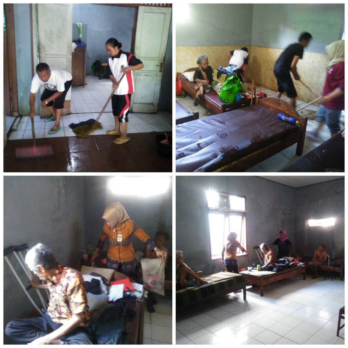 pantibojongbata's tweet image. Kegiatan rutin setiap hari di Ruang Perawatan Khusus (RPK) bagi Penerima Manfaat Lanjut Usia kondisi bedrest, oleh Petugas dari Panti Pelayanan Sosial Lanjut Usia Bojongbata Pemalang dan Rumpelsos Lansia Klampok Brebes. @dinsosjateng @ganjarpranowo @TajYasinMZ @sarwapramana