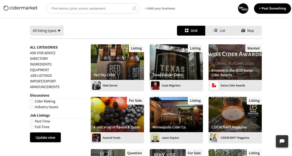 Check out the NEW cidermarket.com. Find your perfect ingredient: advice, juice, equipment...