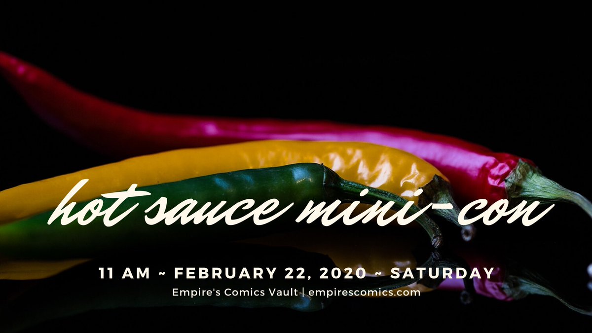 How do you take a COLD February and HEAT IT UP??? --> #HotSauceMiniCon on 02/22/2020! The heat gon get turnt UP! FEATURING... <a href="/luckydoghot/">🔥 Lucky Dog Hot Sauce 🔥</a>, <a href="/darkheartchili/">DarkHeartChiliSauce</a>, <a href="/GodfatherSauce/">F. A. Nino's</a> + #Sacramento's own <a href="/NastySauceINC/">Mr Nasty Himself</a>!