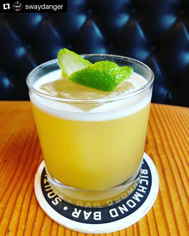 TheRichmondBar's tweet photo. #Repost @swaydanger
・・・
I am so ready for a break from the cold and wet days.......this cocktail is helping my spirit get to a tropical place...
“Island Time”- Espolon Reposado, Uncle Val’s gin, Meletti Amaro, pineapple juice, orange juice, a touch o… https://t.co/MkGjNQGht3 https://t.co/3zbL7QFBSa