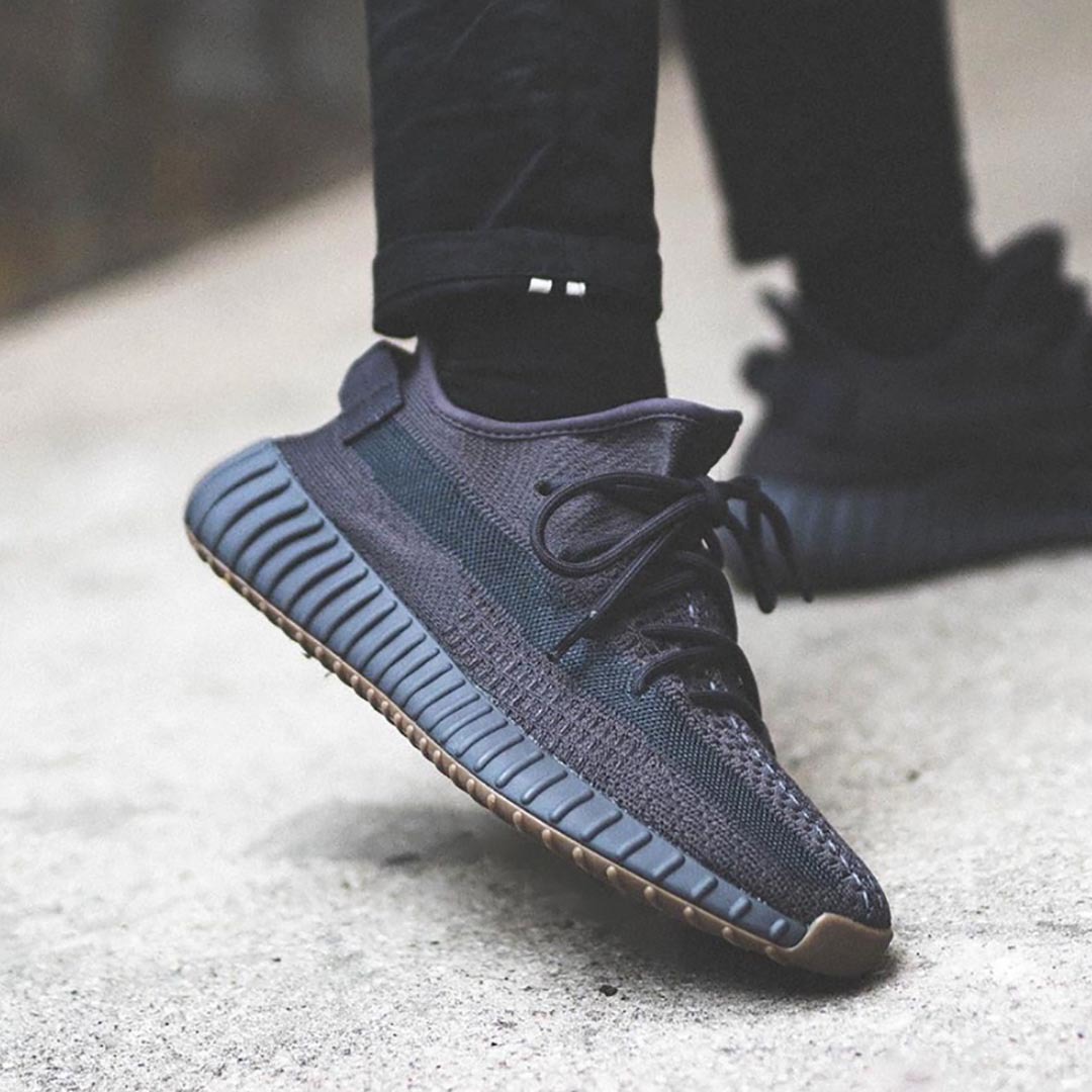 cinder yeezy on feet