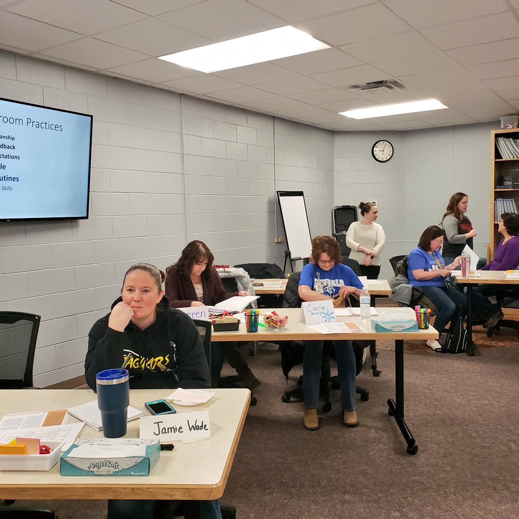 HeatherAnnGill's tweet photo. North Platte Public Schools (EC Educators, EC Special Educators & Part C) had a great morning as we continue to learn and implement the teaching pyramid model. A great partnership with Rooted in Relationship providers!#pyramid
#top5practices #ECMTSS #communitywideimplementation https://t.co/BWvGRLrUiJ