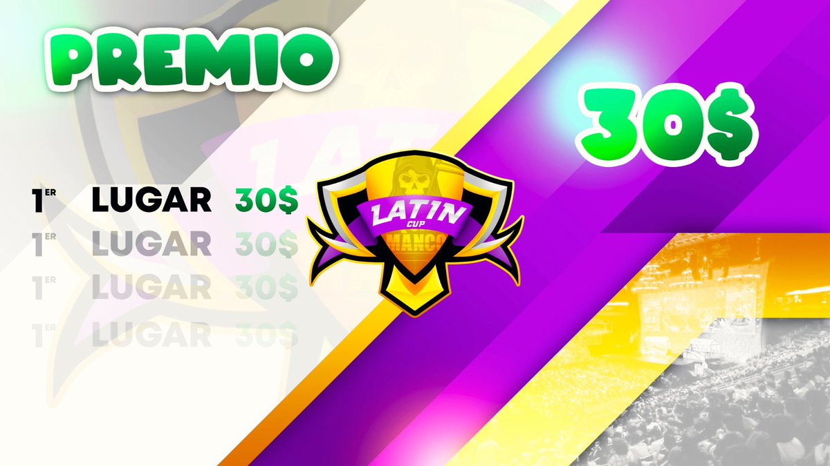 🎉INSCRIPCIÓNES ABIERTAS🎊

¡32 Equipos! ¡Edición Gratuita!

🥇1er LUGAR:  30$ USD
2do y 3er entrada a nuestra liga de paga

-Conseguir 15 RT MENCIONÁNDONOS 
-Mensionar 2 equipos
-DAR RT 🔁 Y MG ❤️
-SEGUIR A 
<a href="/MancoSquad/">Manco'squad</a>
@LatinCup_SM
@TheDarkNight_CR
@rem0or14

Pruebas al MD 📥