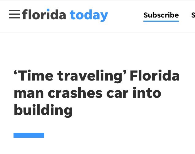 DanGrinnan's tweet photo. I saw a tweet that said type Florida man followed by your birthday and mine didn’t disappoint #floridaman https://t.co/uM9278tTh3