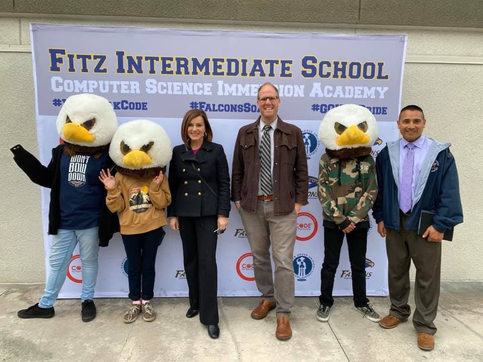 Fitz loves opportunities to collaborate and support our feeder Elementary schools to align practices within our GGUSD community. #fitzpride #ggusdpride