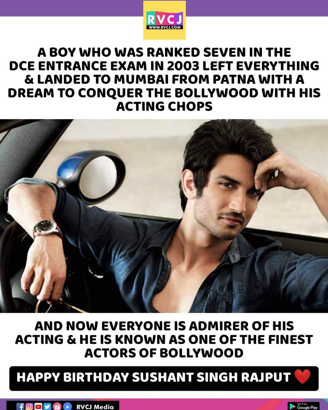Happy Birthday Sushant Singh Rajput!  
